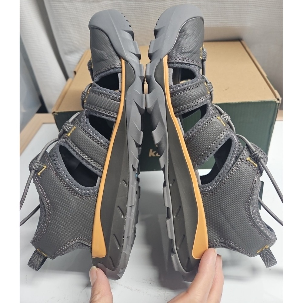 Kamik Cleansport Syros Charcoal women Sz 7M closed Toe sandals anti‎ odor vegan - Picture 5 of 10
